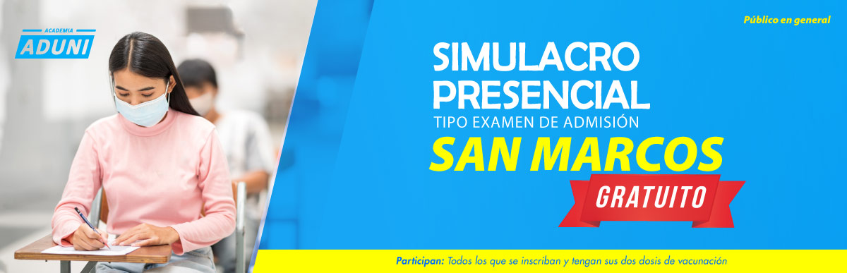 Simulacro Presencial Tipo San Marcos